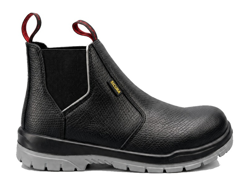 SICURA black chelsea safety boot