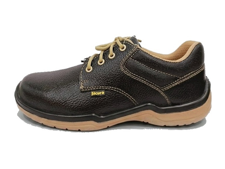 SICURA brown lace-up safety shoe